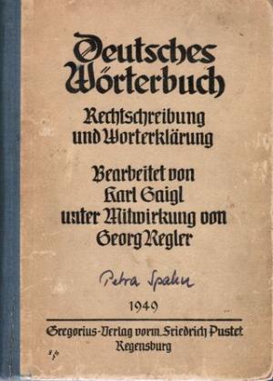 Deutsches Wörterbuch Rechtschreibung Und Worterklärung
