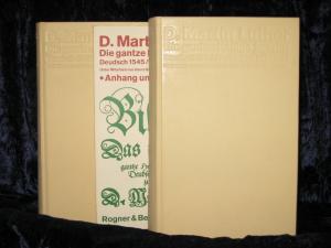 Die gantze Heilige Schrift Deudsch. Wittenberg 1545. Letzte zu Luthers Lebzeiten erschienene Ausgabe (2 Bände, Leder + 1 Band Anhänge)