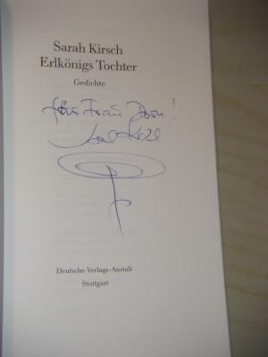 gebrauchtes Buch – Sarah Kirsch – Erlkönigs Tochter. Gedichte (signiert)