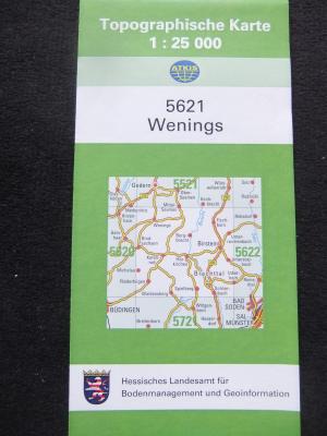 Topographische Karte Hessen 1:25 000  5621  Wenings