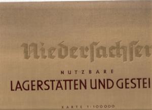 Karte der nutzbaren Lagerstätten und Gesteine Deutschlands. Band II. Niedersachsen.