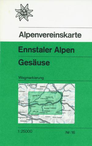 gebrauchtes Buch – DAV Blatt 16 Ennstaler Alpen, Gesäuse - Alpenverein Topographische Karte 1:25000