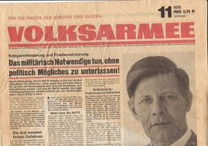 Tarnschrift: Volksarmee. Für die Macht der Arbeiter und Bauern. Nr. 11, 1970. Produkt des Amtes für psychologische Kriegsführung der Bundeswehr für DDR […]