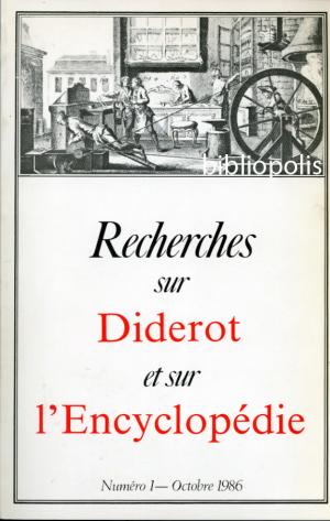 Recherches sur Diderot et sur l