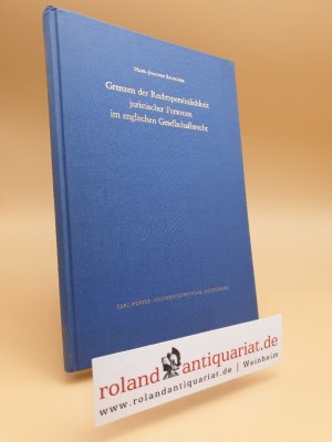 gebrauchtes Buch – England. -Bauschke – Grenzen der Rechtspersönlichkeit juristischer Personen im englischen Gesellschaftsrecht.