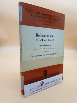 Referatenband 1975/1 und 1975/2 / Die Wirbelsäule in Forschung und Praxis; Band 65