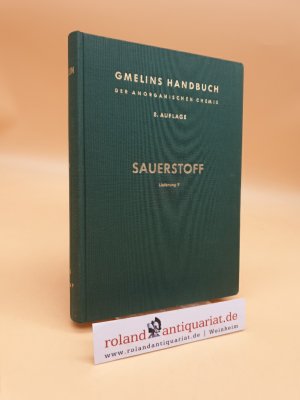 Gmelins Handbuch der Anorganischen Chemie. System-Nummer 3: Sauerstoff (Lieferung 7: Wasserstoffperoxid).