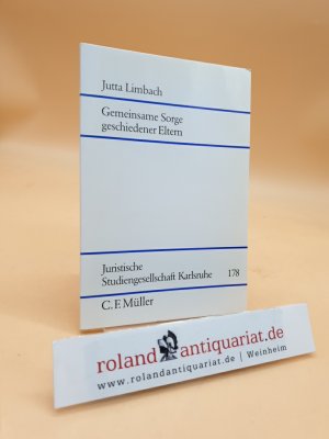 gebrauchtes Buch – Limbach, Jutta und Juristische Studiengesellschaft Karlsruhe – Gemeinsame Sorge geschiedener Eltern [Vortrag 12. März 1987]