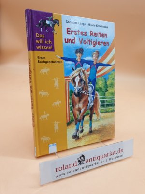 gebrauchtes Buch – Christine Lange – Erstes Reiten und Voltigieren Christine Lange. Mit farb. Bildern von Milada Krautmann