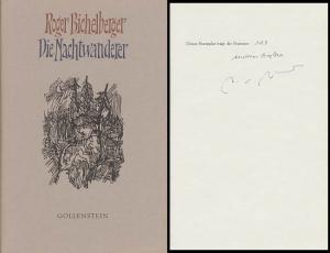 gebrauchtes Buch – Bichelberger, Roger und Brylka – Die Nachtwanderer., Aus dem Französischen von Heide Werner. Mit sieben Holzstichen von Andreas Brylka.