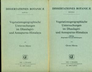 Vegetationsgeographische Untersuchungen im Dhaulagiri- und Annapurna-Himalaya. (Dissertationes Botanicae, Bd. 66/1 u. 66/2). 2 Bände. Mit Anhang Regionaler […]