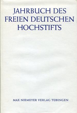 gebrauchtes Buch – Perels, Chr – Jahrbuch des Freien Deutschen Hochstifts 1989.