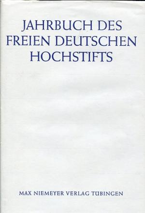 gebrauchtes Buch – Perels, Chr – Jahrbuch des Freien Deutschen Hochstifts 1994.