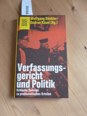 Verfassungsgericht und Politik