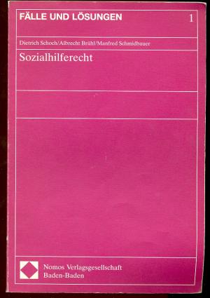 gebrauchtes Buch – Schoch, Dietrich – Sozialhilferecht. Fälle und Lösungen 1