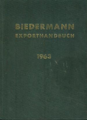 antiquarisches Buch – Biedermann – Biedermann Exporthandbuch 32 Ausgabe 1960 Band 1 (A-L)