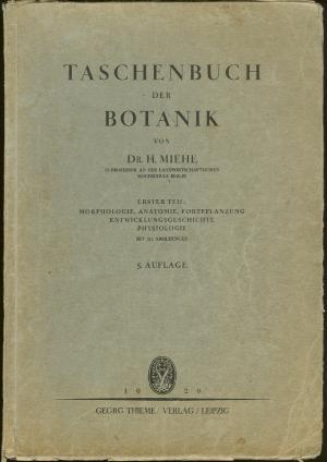 Taschenbuch der Botanik - Band I (1929)