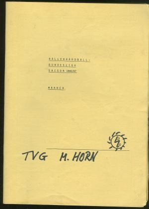 Hallenhandball-Bundesliga Saison 1986/87 Männer