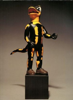 gebrauchtes Buch – SALAMANDER AG: - KRÄUBIG Jens  – Lurchi. Dem Feuersalamander auf der Spur. (Ausstellung). Galerie der Stadt Kornwestheim 25. Juni - 18. September 1994.
