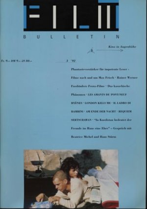 gebrauchtes Buch – Film Bulletin. Kino in Augenhöhe Heft 3/92 (1992).