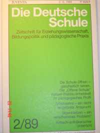 gebrauchtes Buch – Gewerkschaft Erziehung u – Die Deutsche Schule, Heft 2/1989 - Zeitschrift für Erziehungswissenschaft, Bildungspolitik und päd. Praxis