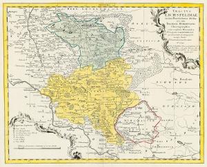 Historische Karte: Das Eichsfeld - 1759 (Plano | Reprint) - 'Tractus Eichsfeldiae in suas Praefecturas divisae nec non Territorii Muhlhusani Chorographia cum confiniis Hassiae & Principatus Calenbergici quoad partem Goettingensem. excusa studio Homanianor