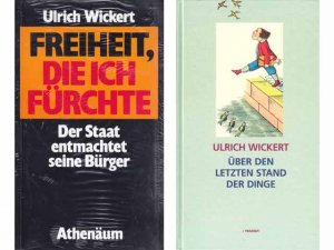 Büchersammlung "Ulrich Wickert". 3 Titel. 1.) Freiheit, die ich fürchte. Der Staat entmachtet seine Bürger, Athenäum Königstein 2.) Über den letzten Stand […]