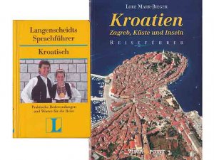 Konvolut "Reiseland Kroatien". 8 Titel. 1.) Lore Marr-Bieger: Kroatien, Zagreb, Küste und Inseln, Reiseführer 2.) Langenscheidts Sprachführer, Kroatisch […]