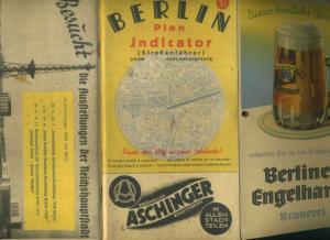 BERLIN PLAN INDICATOR STRAßENFÜHRER D.R.G.M.