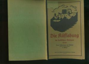 antiquarisches Buch – Samuel Pletscher – Die Küssaburg im badischen Klettgau: Kurze Beschreibung und Geschichte von S. Pletscher.