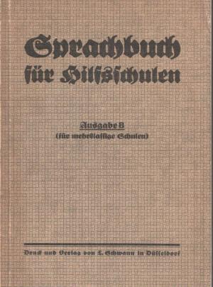 antiquarisches Buch – Verband der Hilfsschulen Rheinlands  – Sprachbuch für Hilfsschulen - Ausgabe B (für mehrklassige Schulen)