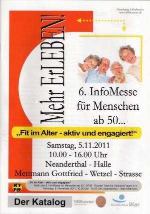 Mehr erleben - 6. InfoMesse für Menschen ab 50... / Der Katalog