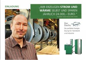 gebrauchtes Buch – Einladung von Senertec / Der Dachs - Die perfekte Energielösung für Handwerk und Industrie