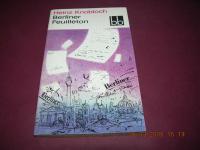 gebrauchtes Buch – H Knobloch – Berliner Feuilleton