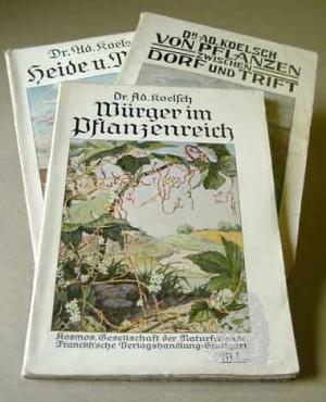 Würger im Pflanzenreich. / Von Pflanzen zwischen Dorf und Trift. Ein Buch für Schönheitssucher. / Durch Heide und Moor.