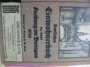 Amtliches Einwohnerbuch der Stadt Freiburg im Breisgau einschließlich der Eingemeindeten Vororte,Betzenhausen Güntersterstal,Haslach Littenweiler und […]