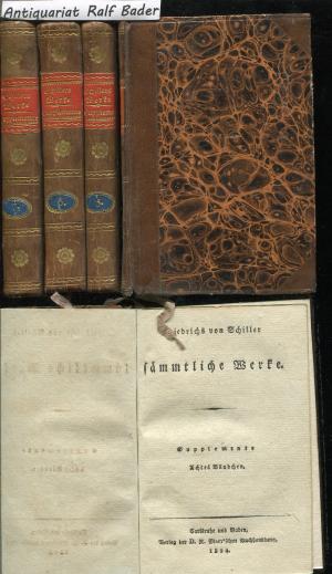 18 Bände, 9 Supplementbände: Friedrichs von Schiller sämmtliche Werke. Cotta 1822-1826; Vogel 1823; Hoffmann 1824; Marx 1824; Ferstl 1829, Halbleder d […]