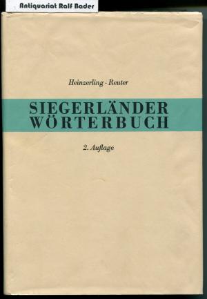 Siegerländer Wörterbuch. 2. Auflage