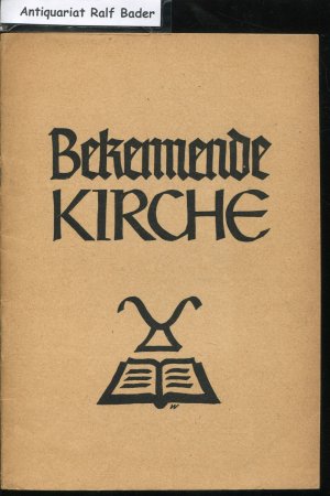 antiquarisches Buch – A Kurtz – Bekennende Kirche