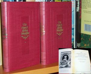Die französischen Moralisten - La Rochefoucauld, Vauvenargues, Montesquieu, Chamfort, Rivarol. Die Aphorismenbücher in vollständiger Gestalt  &   Die französischen Moralisten - Neue Folge.  Galiani, Fürst von Ligne, Joubert.  2 Bände.