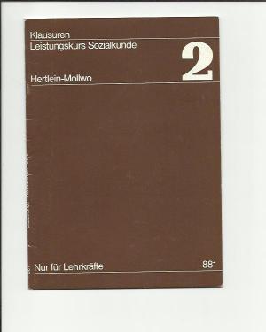 gebrauchtes Buch – Hertlein-Mollwo – Klausuren – Leistungskurs Sozialkunde 1 (Nur für Lehrkräfte) BK0