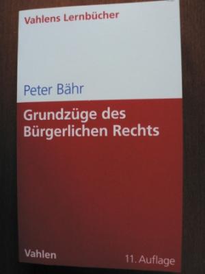 Grundzüge des Bürgerlichen Rechts