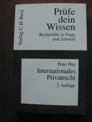 gebrauchtes Buch – Peter Hay – Internationales Privatrecht. Prüfe dein Wissen - Rechtsfälle in Frage und Antwort