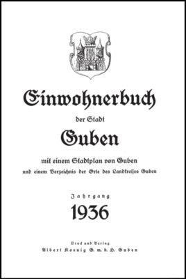 Einwohnerbuch der Stadt Guben 1936