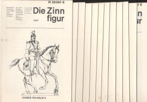 Die Zinnfigur - Monatsschrift für Sammler und Liebhaber kultur-historischer Zinnfiguren, kompletter Jahrgang 1987