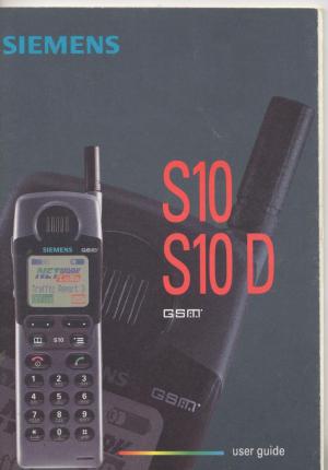 S10 SD10 D GSM User guide