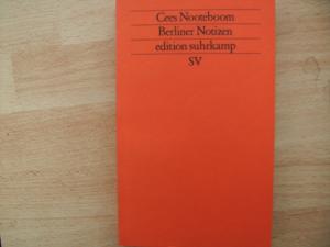 gebrauchtes Buch – Cees Nooteboom – Berliner Notizen