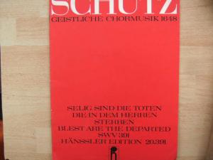 Geistliche Chormusik 1648 Heinrich Schutz Buch Gebraucht Kaufen A01tdoxi01zzr