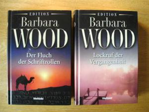 2 X Barbara Wood - Lockruf der Vergangenheit + Der Fluch der Schriftrollen