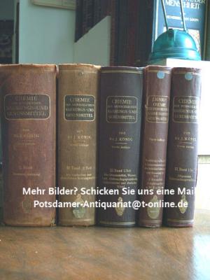 Chemie der menschliche Nahrungs- und Genußmittel. Band 1, Band 3. Teil 1 bis 3 und Nachtrag zu Band 1.